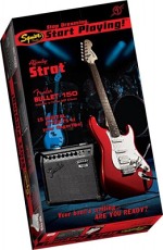 SQUIER FENDER  AFFINITY STRAT HSS&BULLET® 150 DSP AMP - METALLIC RED