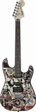 SQUIER FENDER  OBEY GRAPHIC STRATOCASTER HSS RW COLLAGE