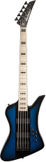 JACKSON X Series Signature David Ellefson Kelly™ Bird V Bass, Maple Fingerboard, Blue Stripe
