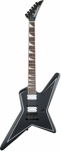 JACKSON USA Signature Gus G. Star, Rosewood Fingerboard, Satin Black with White Pinstripes