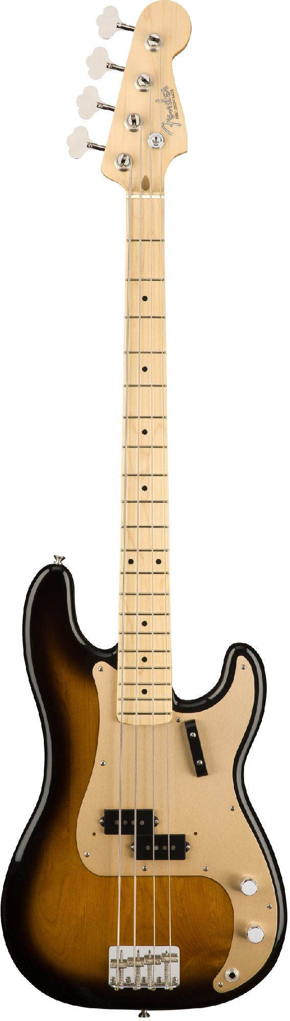 FENDER American Original `50s Precision Bass®, Maple Fingerboard, 2-Color Sunburst