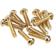 FENDER Pickup and Selector Switch Mounting Screws (12) (Gold)