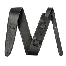 FENDER Artisan Crafted Leather Strap, 2.5` Black