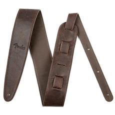 FENDER Artisan Crafted Leather Strap, 2.5` Brown