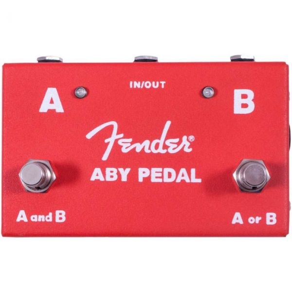FENDER 2-Switch ABY Pedal, Red