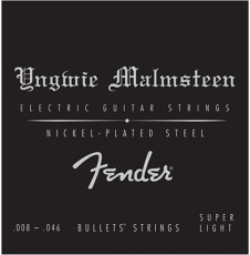 FENDER Yngwie Malmsteen Signature Electric Guitar Strings, .008-.046 Gauges, Nickel-Plated Steel
