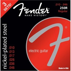 FENDER Super 250R NPS Ball End Strings (.010-.046 Gauges) 3-Pack