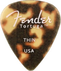 FENDER TORTUGA PICKS 351 THIN 6 PK