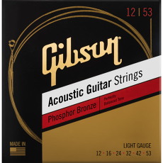 GIBSON Phosphor Bronze Acoustic Guitar Strings Light