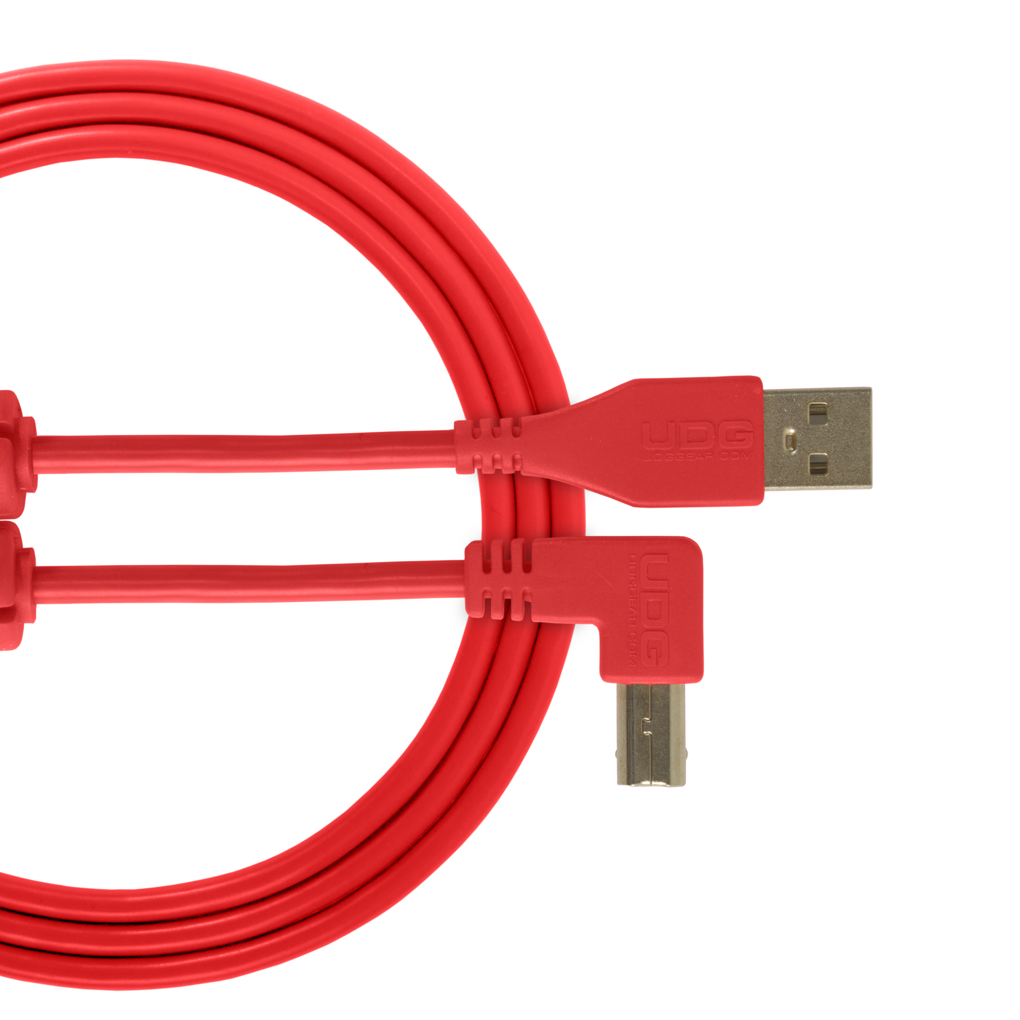 UDG Ultimate Audio Cable USB 2.0 A-B Red Angled 1 m