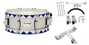 GEWA Marching Small Drum Steel Chrome HW BH 13x5.5"