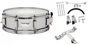 GEWA Marching Small Drum Steel Chrome HW SH 14x5.5"