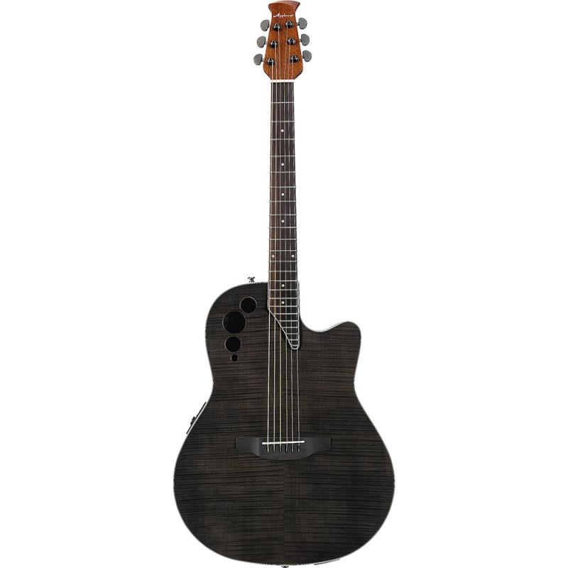 APPLAUSE AE44IIP-TBKF Elite Mid Cutaway Trans Black Flame