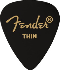 FENDER 351 Shape Premium Picks Thin Black (12)