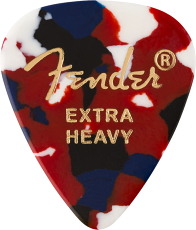 FENDER 351 Shape Premium Picks Extra Heavy Confetti (12)