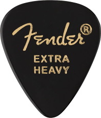 FENDER 351 Shape Premium Picks Extra Heavy Black (12)