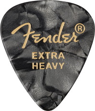 FENDER 351 Shape Premium Picks Extra Heavy Black Moto (12)