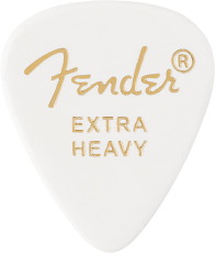 FENDER 351 Shape Premium Picks Extra Heavy White (12)