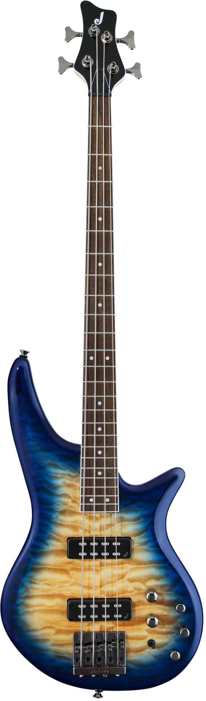 JACKSON JS3Q SPECTRA Bass IV Amber Blue Burst